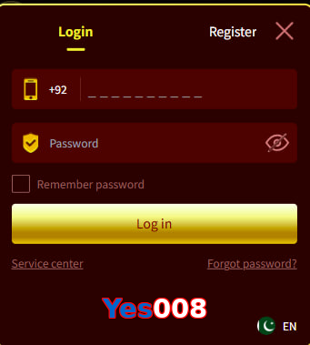 Yes008 login preview